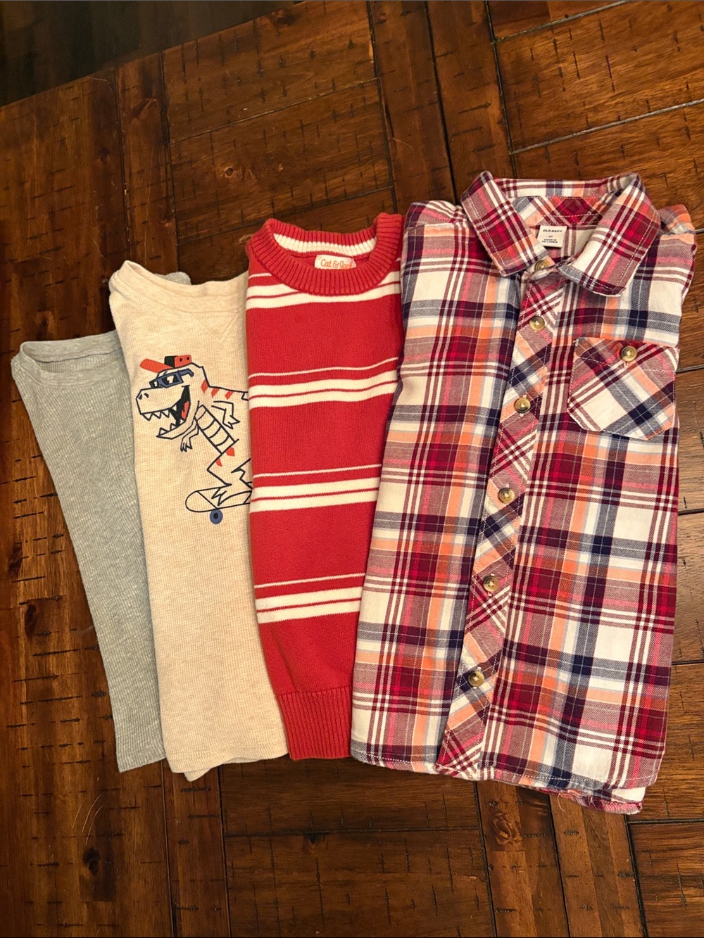 Cat & Jack, Old Navy, Garanimals 5T Lot - Orange, Red, Cream, Gray